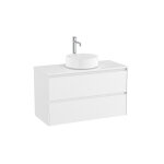 Ona meuble 2 tiroirs pr lav centré + plan 1000 blanc mat - roca a851730509 Ona meuble 2 tiroirs pr lav centré + plan 1000 blanc mat - roca a851730509