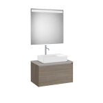 Ona pack meuble 1t + plan pr lav centré + miroir 800 orme foncé - roca a851712511 Ona pack meuble 1t + plan pr lav centré + miroir 800 orme foncé - roca a851712511
