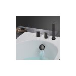 Pack bain / douche encastr sur gorge blackmat triverde - cristina ondyna xtv14213