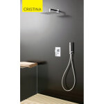 Pack douche mitigeur murale encastr quadri - cristina ondyna xqd6192