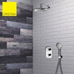 Pack douche mitigeur thermostatique encastr new day - cristina ondyna xnd8520