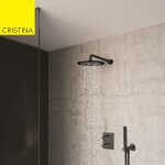 Pack douche thermostatique encastr blackmat triverde - cristina ondyna xtv85213