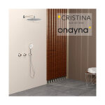 Pack encastre triverde mitigeur 2 boutons chrome - cristina ondyna xtv68351