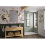 Panneau mural kinewal design 3mm 1500x2500 enduit sauge - kinedo pm1026