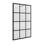Paroi de douche black heaven walk - in frame 1400 x 1950 mm - salgar 82278