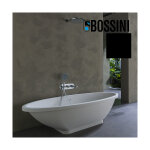 Partie externe mitigeur monocommande mural bain douche noir mat apice - bossini z00557073
