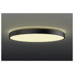 Plafonnier led intrieur rond noir led medo pro 90 led 74 w ip 50 ik02 - slv 1007314