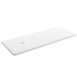 Plan de toilette uniiq 1200 droite calacatta pour plan vasque  poser 1210 x 22 x 460 mm - salgar 83942 ...