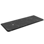 Plan de toilette uniiq 1200 droite noir marquina pour plan vasque  poser 1210 x 22 x 460 mm - salgar ...