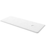 Plan de toilette uniiq 1200 gauche calacatta pour plan vasque  poser 1210 x 22 x 460 mm - salgar 85171 ...