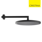 Pomme de douche avec bras Ø 280 mm noir mat apice - cristina ondyna pd04313 Pomme de douche avec bras Ø 280 mm noir mat apice - cristina ondyna pd04313