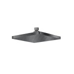 Pomme douche carree 180 * 180 chrome noir brosse - cristina ondyna pd01675
