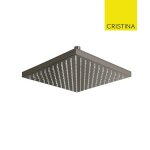 Pomme de douche carree 30x30 laiton chrome noir brosse - cristina ondyna pd55775 Pomme de douche carree 30x30 laiton chrome noir brosse - cristina ondyna pd55775