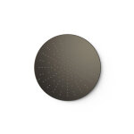 Pommeau de douche encastr au plafond noir mtallis - tres 13495001km