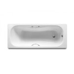 Princess - n baignoire 1700x700 avec pieds et poignees blanc - roca a220970001