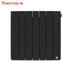 Radiateur chaleur douce bilbao 4 connect horizontal 1000w gris ardoise - thermor 493828