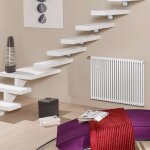 Radiateur chauffage central acova - keva horizontal double  lments verticaux 1995w hkd - 070 - 141 ...