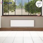 Radiateur Électrique 1500w inertie fonte chamane nativ plinthe connecté blanc - intuis m198415 Radiateur Électrique 1500w inertie fonte chamane nativ plinthe connecté blanc - intuis m198415