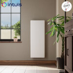 Radiateur Électrique 1500w inertie fonte chamane nativ vertical connecté blanc - intuis m198215 Radiateur Électrique 1500w inertie fonte chamane nativ vertical connecté blanc - intuis m198215