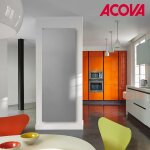 Radiateur electrique acova artemia vertical 750w - inertie fluide - tvxt075 - 140 / gf
