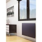 Radiateur lectrique aluminium thermor ovation 3 gris ardoise 1000w horizontal 480304