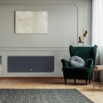Radiateur lectrique chaleur douce 1000w equateur 4 plinthe gris - thermor 427253