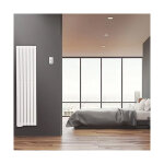 Radiateur lectrique  fluide caloporteur vertical 1500w tamari - finimetal 3634008