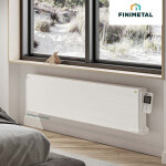 Radiateur lectrique inertie fluide yali ramo plus plinthe 2000w - finimetal 3923202