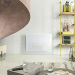 Radiateur  inertie campaver nativ horizontal 1000w blanc lys - intuis signature k161113