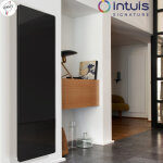 Radiateur  inertie campaver nativ vertical 1000w noir astrakan - intuis signature k161223