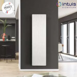 Radiateur  inertie keramos nativ vertical 1000w blanc ardoise - intuis signature k164223