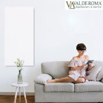 Radiateur  inertie tactilo vertical blanc quartz 1300w - valderoma bz13vea