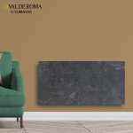 Radiateur  inertie touch silicium natura noir 2000w horizontal - valderoma nn2000t