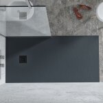 Receveur de douche rioja anthracite 800 x 1500 mm - salgar 23585 Receveur de douche rioja anthracite 800 x 1500 mm - salgar 23585