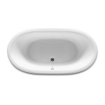 Roca newcast cuve seule 170 x 85 ext bleu marine sans pied blanc - a233650004