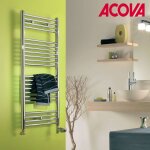 Sche - serviette acova - atoll spa eau chaude chrom 368w slo - 120 - 050