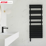 Sche - serviette acova fassane spa asymtrique ihc droite1000w noir tfasr100055eczfb