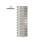 Sche serviettes eau chaude sanaga 1167w - finimetal sa51260cbtwt