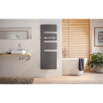 Sche - serviettes lectrique atlantic 1500w anthracite (500w + 1000w) mt  gauche serenis soufflant ...