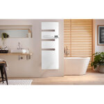 Sche - serviettes lectrique atlantic 500w mt  droite serenis blanc brillant