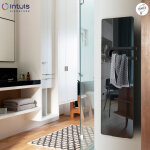 Sche - serviettes lectrique campaver bains nativ soufflant 1500w noir astrakan - intuis signature k165125 ...