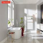 Sche - serviettes lectrique thermor allure 3 classique 500w mt  droite avec entretoises en chne ...