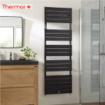 Sche - serviettes riviera 2 eau chaude 861w noir carbone - thermor 496111