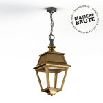 Suspension avenue 2 n1 led laiton brut 072 diffuseur clair - pradier 102102072