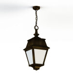 Suspension avenue 2 n1 led opale patin dor 009 - pradier 102103009