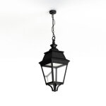 Suspension avenue 3 n1 led warm noir 000 diffuseur clair - pradier 103102000