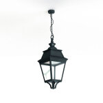 Suspension avenue 3 n1 led warm patine vert de gris 008 diffuseur clair - pradier 103102008