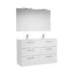 Victoria pack 3 tiroirs 1200mm blanc brillant - roca a851609806