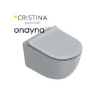 Wc suspendu tonalita 55x35 ciment - cristina ondyna wcsf5523