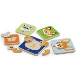 5 puzzles en bois  compter volutifs 'amis de la fort' 20 pices se